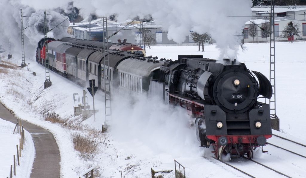 Parní lokomotiva a středoevropský čas